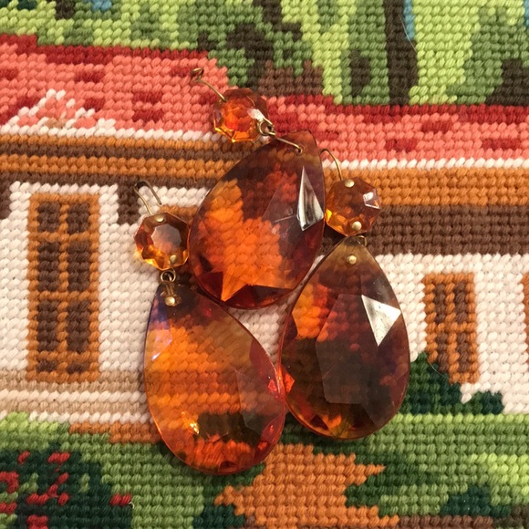 VINTAGE AMBER Crystals - Gorgeous - Picture 6 of 6